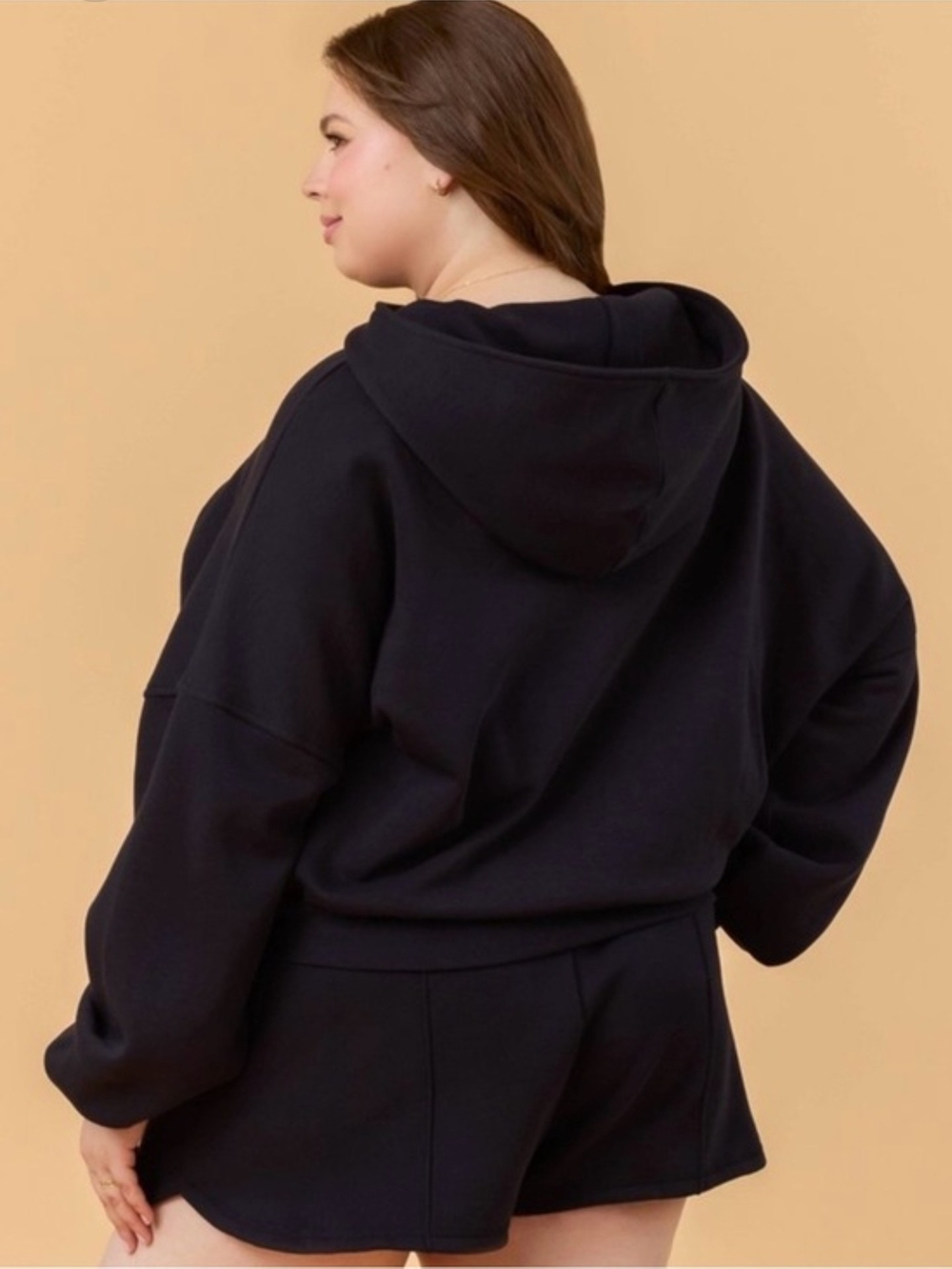 Blogilates Women's Marshmallow Full Zip Hooded Sweatshirt - 3X - Picture 3 of 4